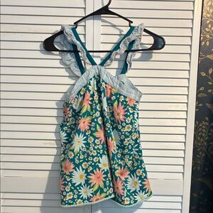 Matilda Jane Floral Camisole - Teal and Pink